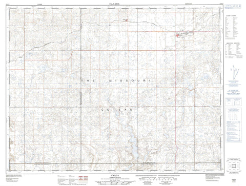 072H07 Hardy Canadian topographic map, 1:50,000 scale