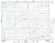 072I09 Edenwold Canadian topographic map, 1:50,000 scale