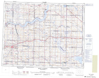 072J Swift Current Canadian topographic map, 1:250,000 scale