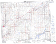 072K01 Gull Lake Canadian topographic map, 1:50,000 scale