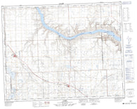072K09 Cabri Canadian topographic map, 1:50,000 scale