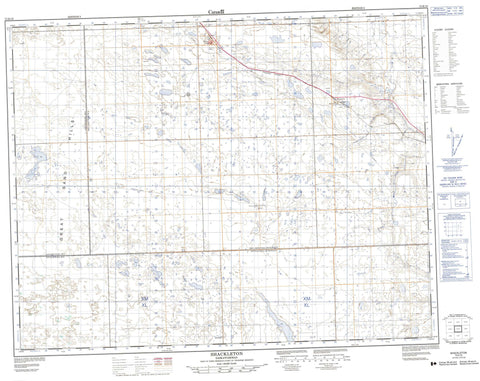 072K10 Shackleton Canadian topographic map, 1:50,000 scale