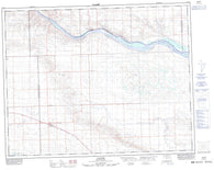 072K15 Lancer Canadian topographic map, 1:50,000 scale