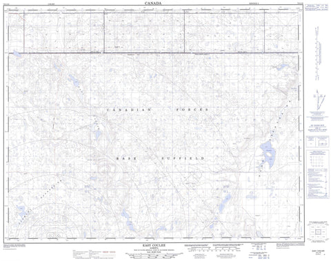 072L10 Easy Coulee Canadian topographic map, 1:50,000 scale