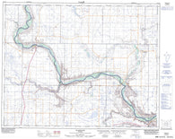 072L13 Wardlow Canadian topographic map, 1:50,000 scale