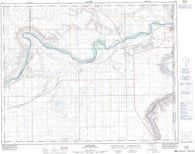 072L16 Bindloss Canadian topographic map, 1:50,000 scale
