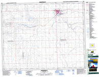 072N06 Kindersley Canadian topographic map, 1:50,000 scale
