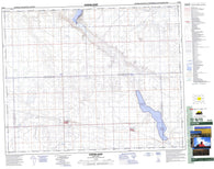 072N15 Dodsland Canadian topographic map, 1:50,000 scale