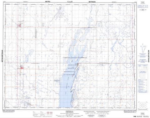 072P06 Imperial Canadian topographic map, 1:50,000 scale