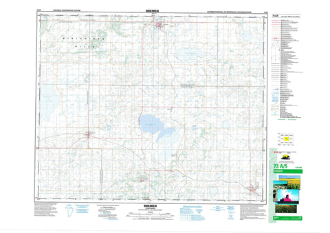 073A05 Bremen Canadian topographic map, 1:50,000 scale