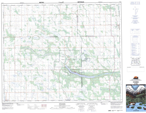 073A09 Sylvania Canadian topographic map, 1:50,000 scale