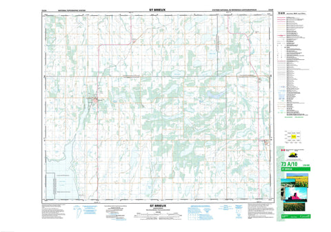 073A10 St Brieux Canadian topographic map, 1:50,000 scale