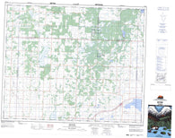 073B14 Krydor Canadian topographic map, 1:50,000 scale