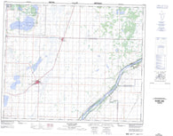 073B15 Blaine Lake Canadian topographic map, 1:50,000 scale