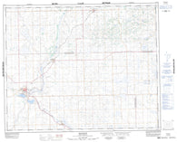 073C05 Macklin Canadian topographic map, 1:50,000 scale