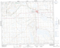 073C06 Unity Canadian topographic map, 1:50,000 scale