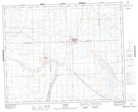 073C07 Wilkie Canadian topographic map, 1:50,000 scale