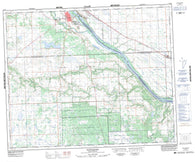 073C09 Battleford Canadian topographic map, 1:50,000 scale