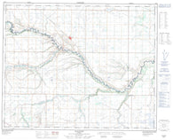 073D05 Alliance Canadian topographic map, 1:50,000 scale