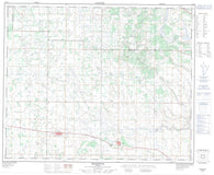 073D13 Sedgewick Canadian topographic map, 1:50,000 scale