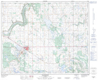 073D15 Wainwright Canadian topographic map, 1:50,000 scale