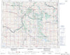 073D Wainwright Canadian topographic map, 1:250,000 scale