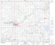 073E07 Vermilion Canadian topographic map, 1:50,000 scale