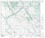 073E09 Marwayne Canadian topographic map, 1:50,000 scale