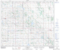 073E10 Clandonald Canadian topographic map, 1:50,000 scale