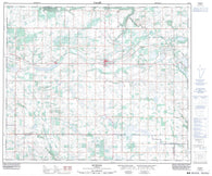073E11 Myrnam Canadian topographic map, 1:50,000 scale