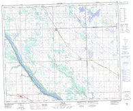 073F02 Edam Canadian topographic map, 1:50,000 scale