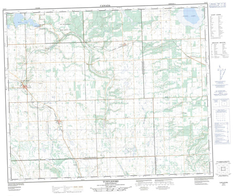 073F07 Turtleford Canadian topographic map, 1:50,000 scale
