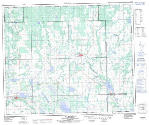 073F11 St Walburg Canadian topographic map, 1:50,000 scale