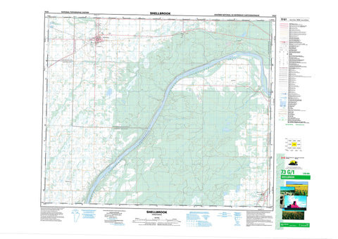 073G01 Shellbrook Canadian topographic map, 1:50,000 scale