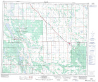 073G07 Canwood Canadian topographic map, 1:50,000 scale