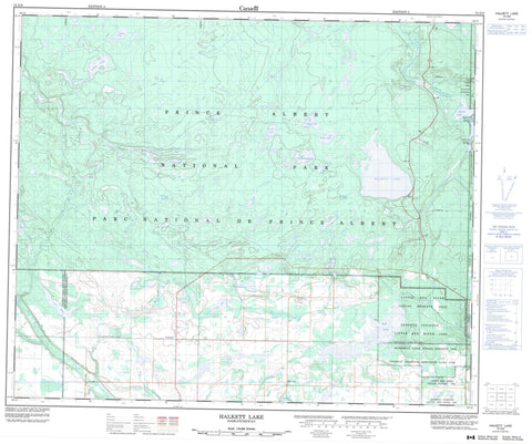 073G09 Halkett Lake Canadian topographic map, 1:50,000 scale