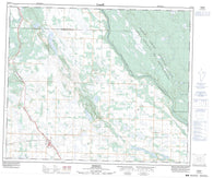 073G10 Debden Canadian topographic map, 1:50,000 scale