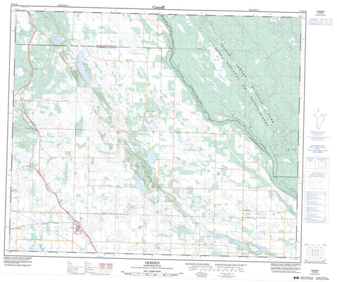 073G10 Debden Canadian topographic map, 1:50,000 scale