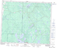 073G13 Chitek Canadian topographic map, 1:50,000 scale