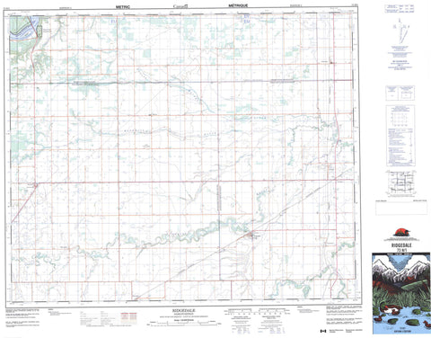 073H01 Ridgedale Canadian topographic map, 1:50,000 scale