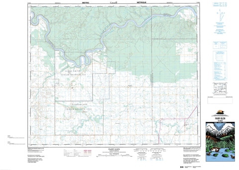 073H02 Fairy Glen Canadian topographic map, 1:50,000 scale