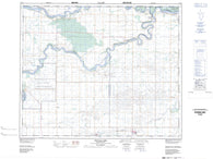 073H03 Peonan Lake Canadian topographic map, 1:50,000 scale