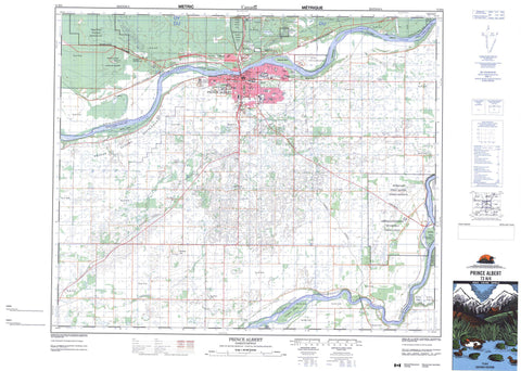 073H04 Prince Albert Canadian topographic map, 1:50,000 scale