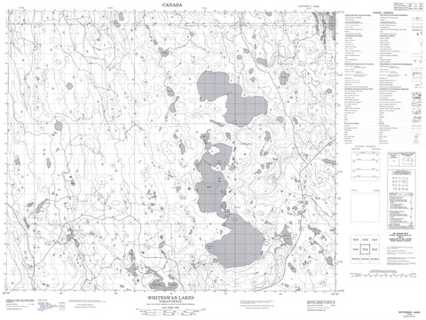 073I03 Whiteswan Lakes Canadian topographic map, 1:50,000 scale