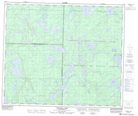 073J02 Strange Lake Canadian topographic map, 1:50,000 scale