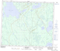 073J06 Sled Lake Canadian topographic map, 1:50,000 scale