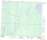 073J12 Bazill Bay Canadian topographic map, 1:50,000 scale