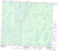 073J13 Durocher Lake Canadian topographic map, 1:50,000 scale