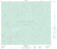 073M02 Caribou Lake Canadian topographic map, 1:50,000 scale