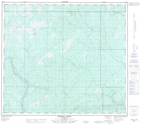 073M14 Waddell Creek Canadian topographic map, 1:50,000 scale